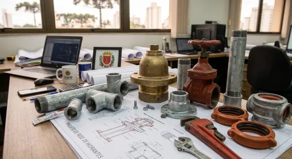 Instalação de rede de hidrantes para galpão industrial Curitiba
