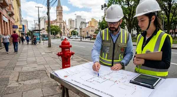 Reforma de sistema de hidrantes Curitiba